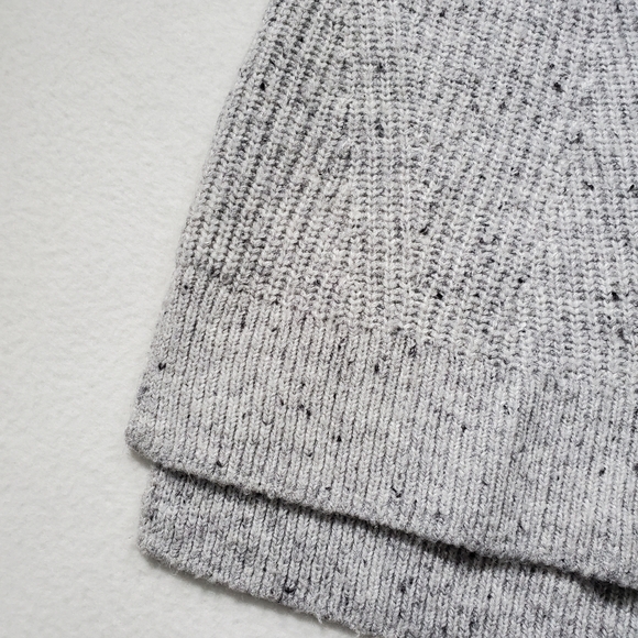 Madewell Donegal Mercer Wool Blend Turtleneck Sweater Grey Cozy Knit XS - Picture 6 of 10